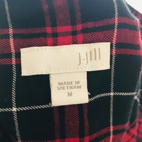 J Jill Flannel Tunic Top - Picture 7 of 8